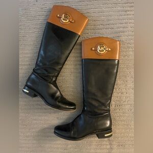 Michael Kors Two Tone Leather Boots 🖤